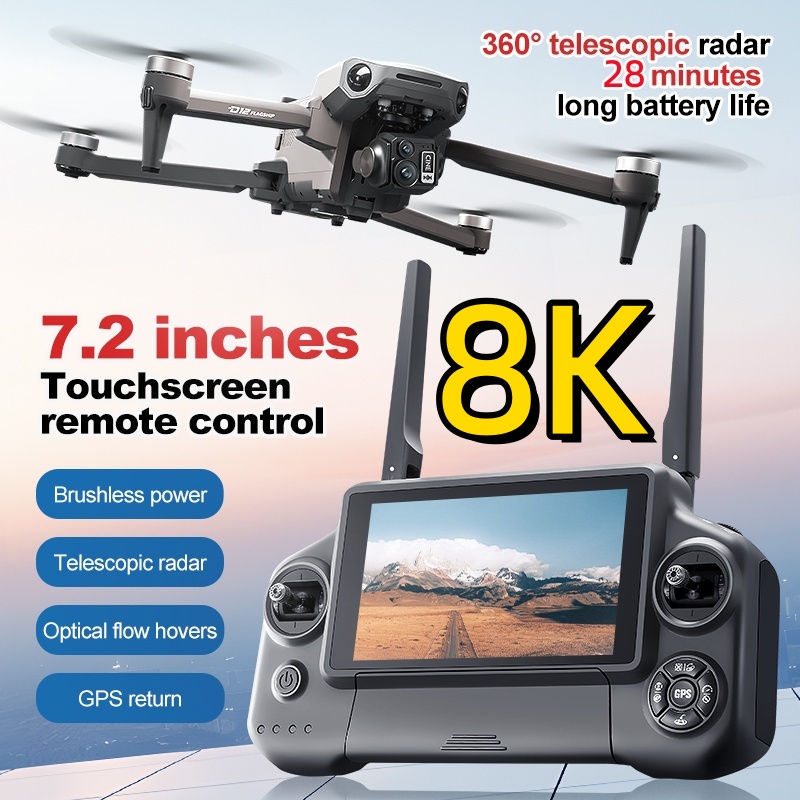 Gps Module Drone - 8K 3 Axis Gimbal Brushless 7.2in