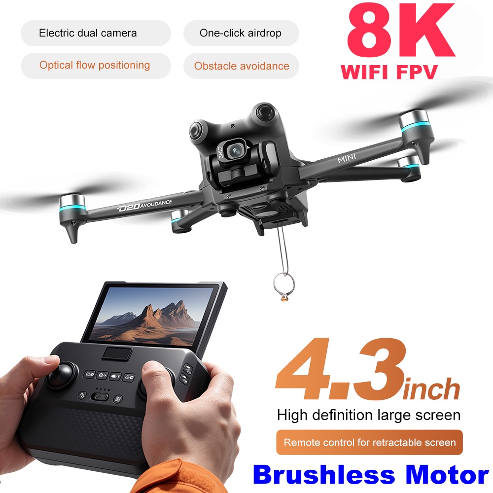 Drone Rc Folding - Brushless Screen Drone With Dual Cameras