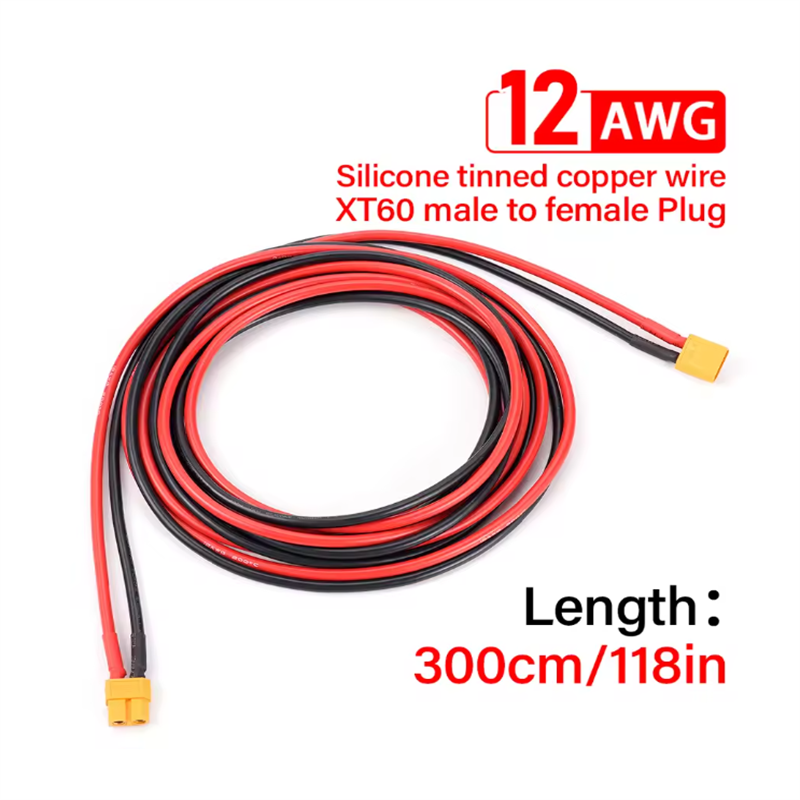 Drone Rc Link - 12AWG XT60 Male Female Conversion Plug