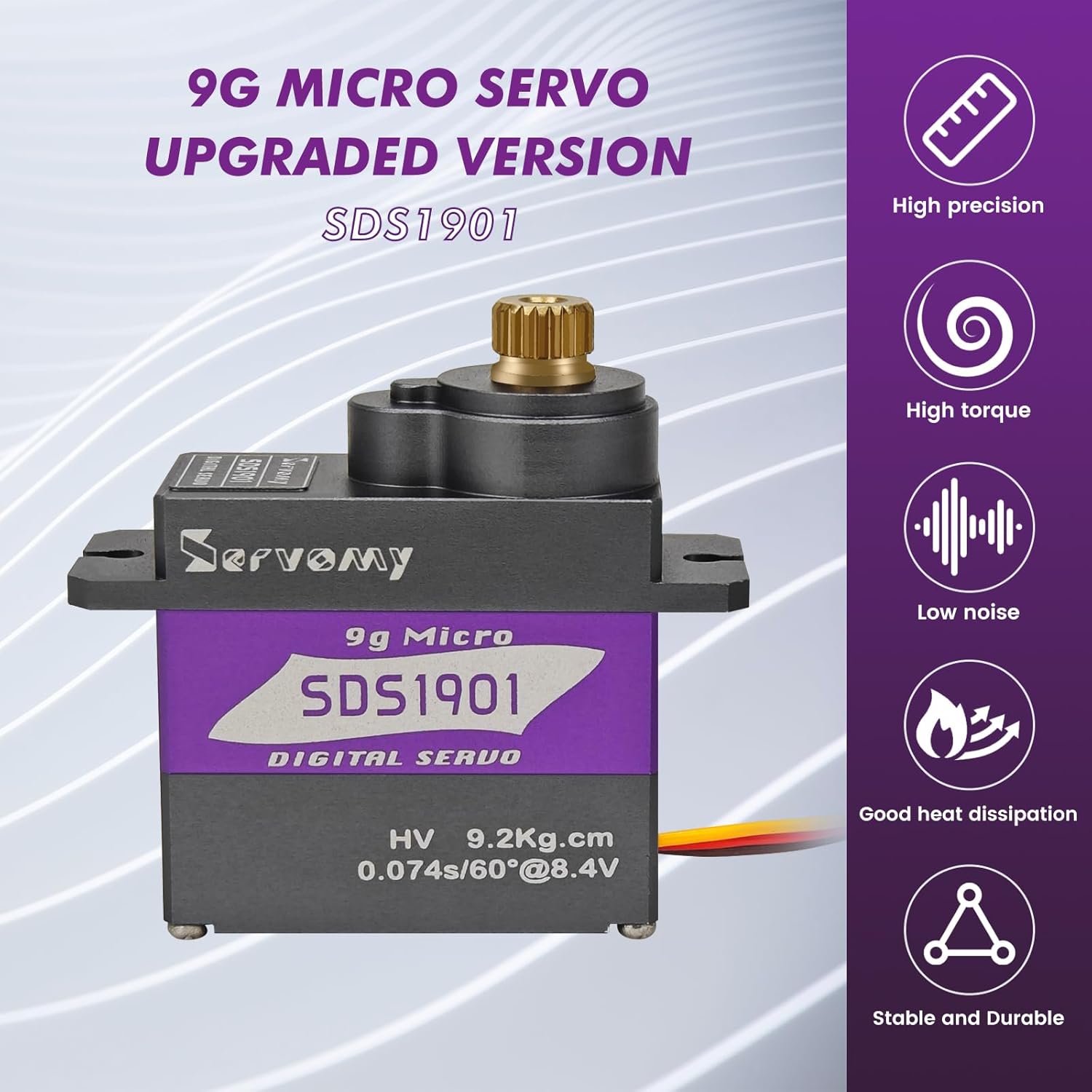 Drone And Car - SERVOMY-SDS1901 Digital 9G Micro Coreless Servo
