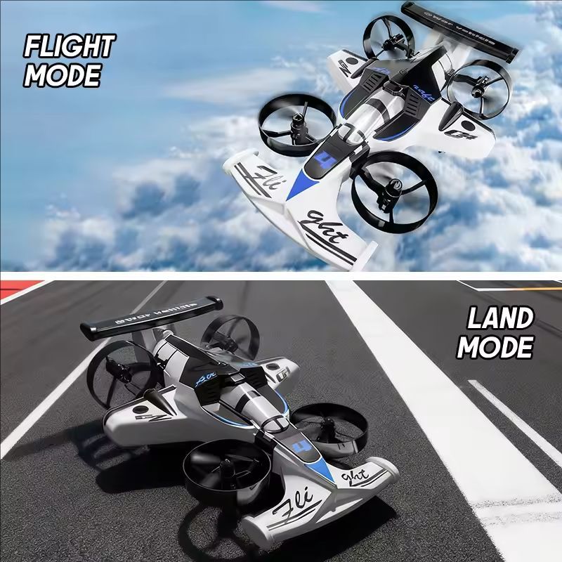 Drone Rc Land - CZ04 Land-Air Dual-Use RC Quadcopter Drifting