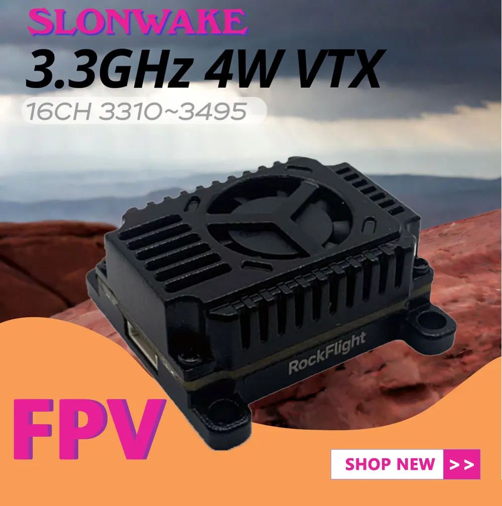 SLONWAKE FPV 3.3G 16CH 4000mW  - огляд і ціна Drone Rc Control