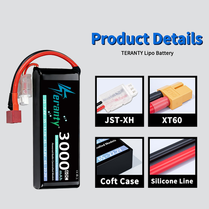 TERANTY 2S 3000mAh Lipo Batter - огляд і ціна Drone Rc Link