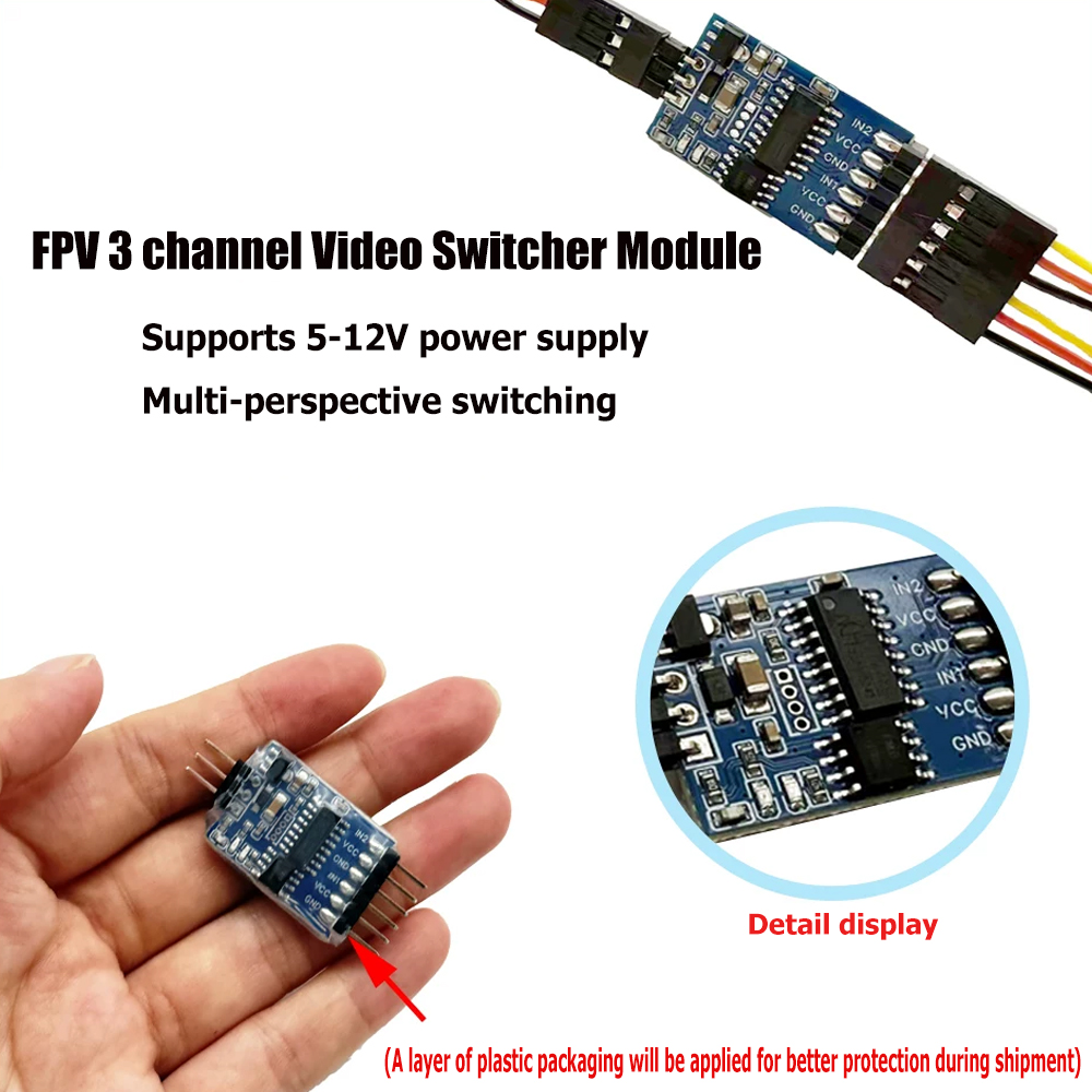 5.8G 3 Channel Video Switcher  - огляд і ціна Drone Rc Control