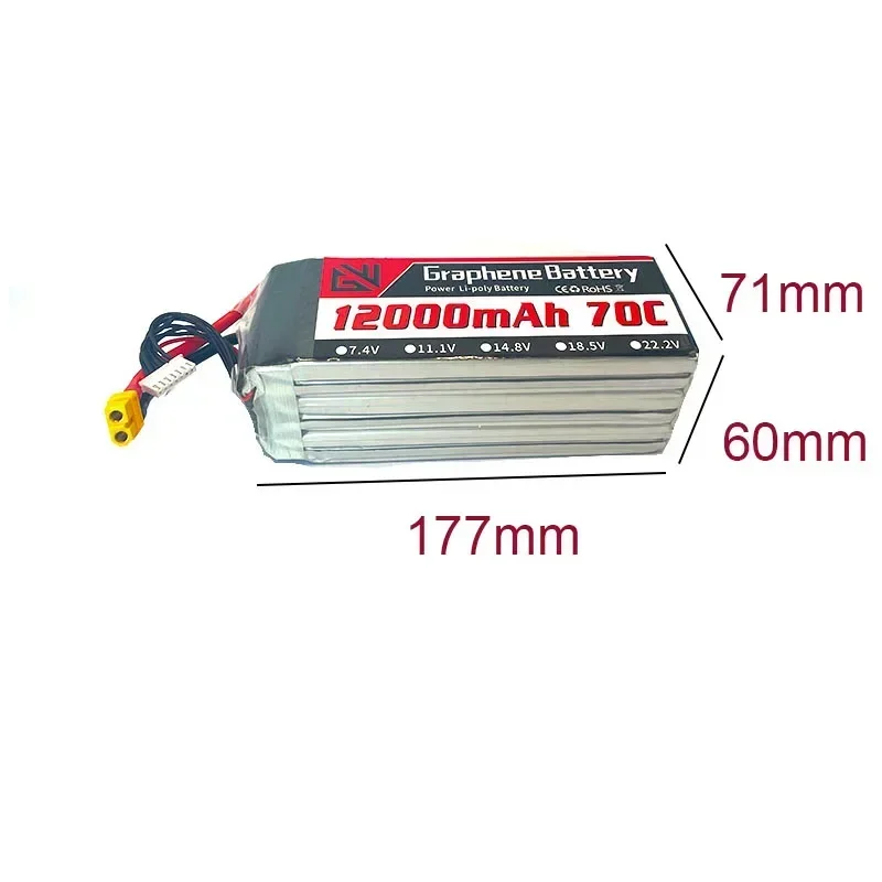 12000mAh 6S 22.2V 70C RC Lipo  - огляд і ціна Drone Rc Game
