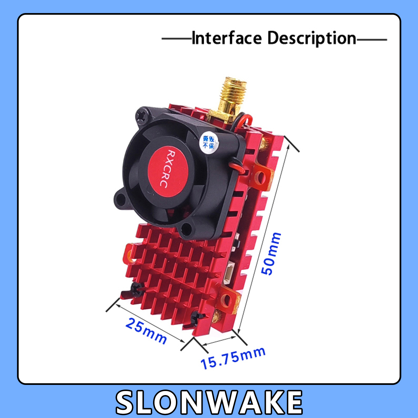 SLONWAKE 5.8G 2W VTX FPV 1800T - огляд і ціна Drone Z