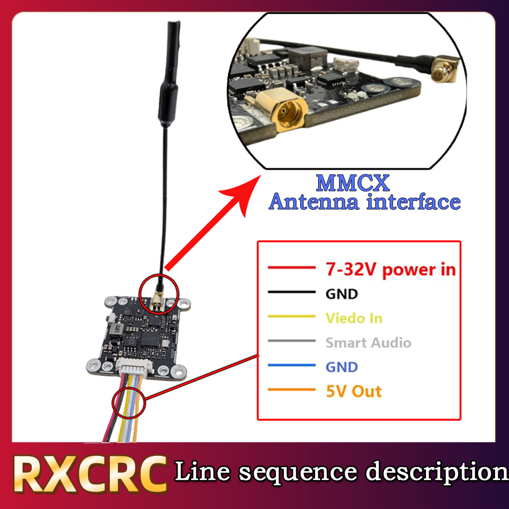 RXCRC 5.8G Module 48CH 1.6W VT - огляд і ціна Drone Rc Control