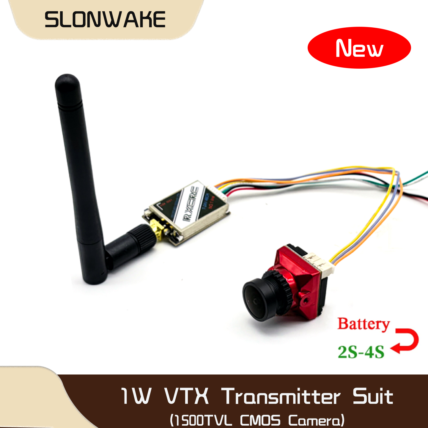 SLONWAKE  5.8G 48CH 1W VTX 100 - огляд і ціна Drone Rc Controller And Receiver