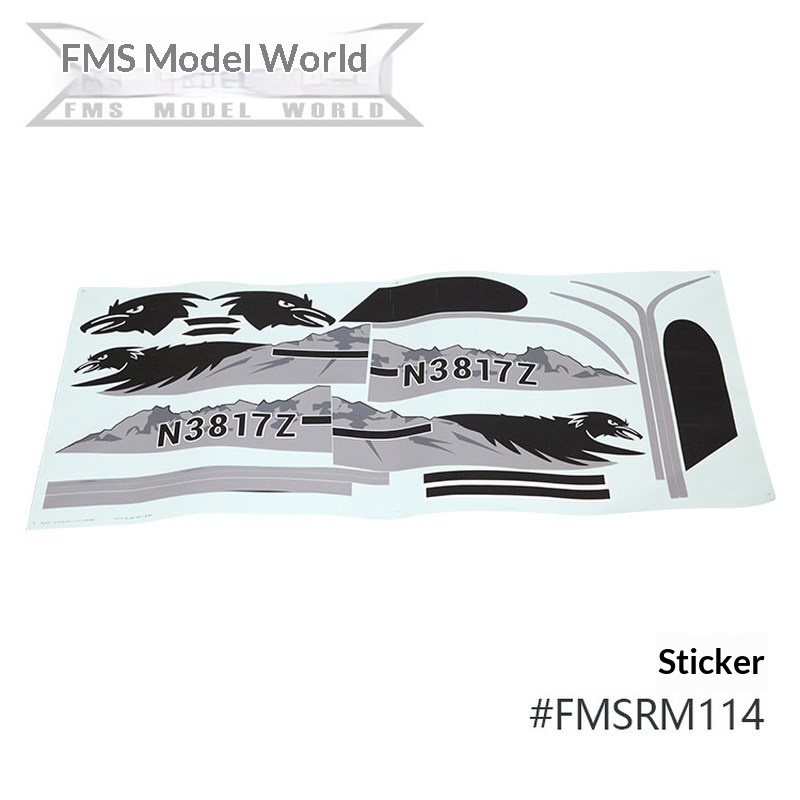 FMS RC Plane Decals For 1700mm - огляд і ціна Plane Drone Rc