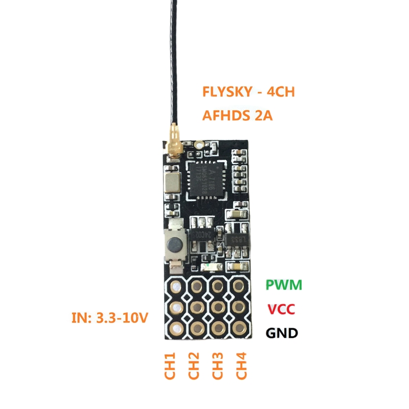 Flysky FS2A Mini Receiver 4CH  - огляд і ціна Drone Rc Controller And Receiver