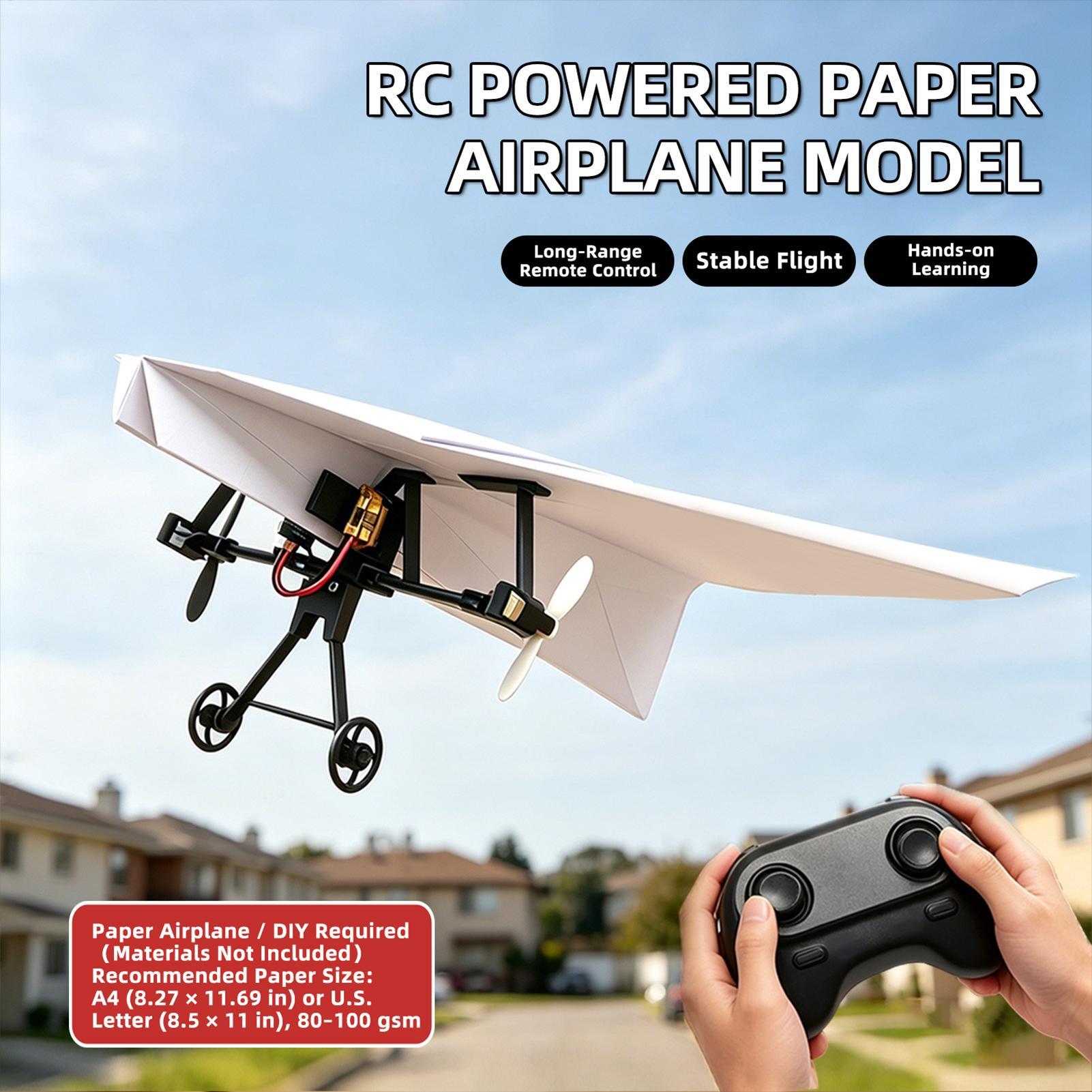 DIY RC Paper Airplane Kit Plan - огляд і ціна Plane Drone Rc