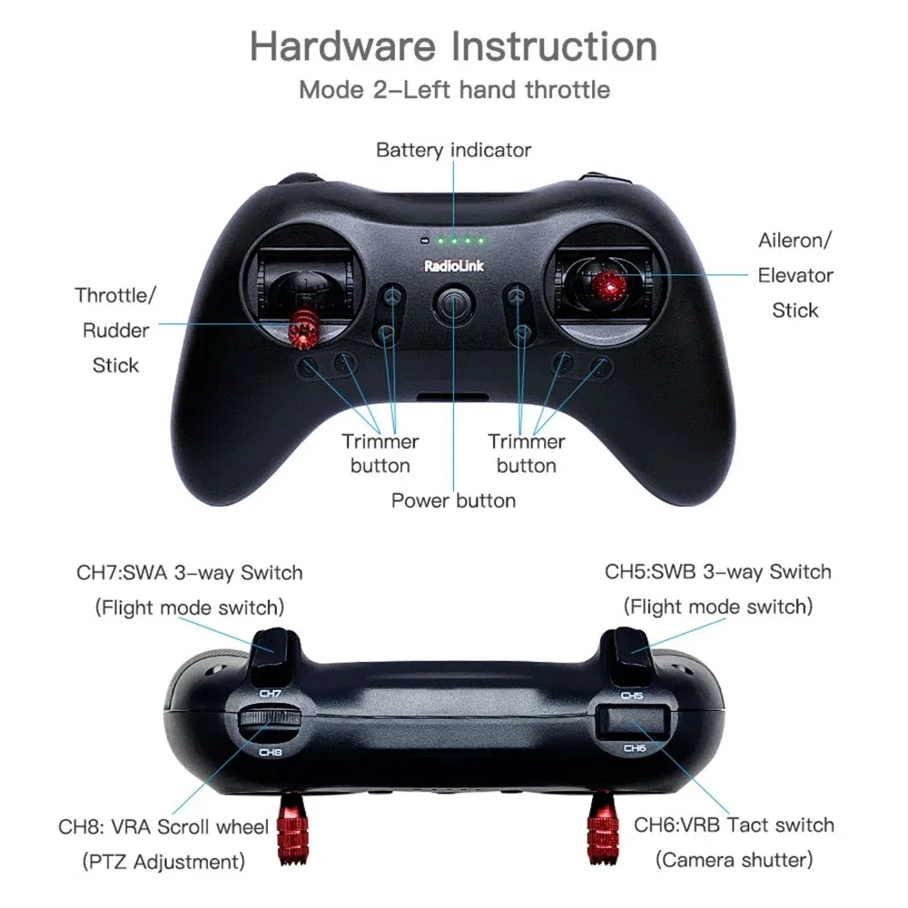 Radiolink T8S 2.4G 8 Channel R - огляд і ціна Drone Rc Game