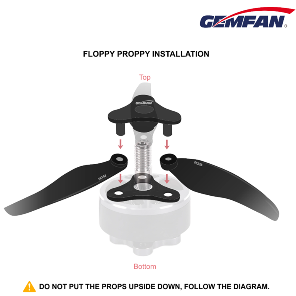Folding Propeller 5135 Gemfan  - огляд і ціна Drone Rc Folding