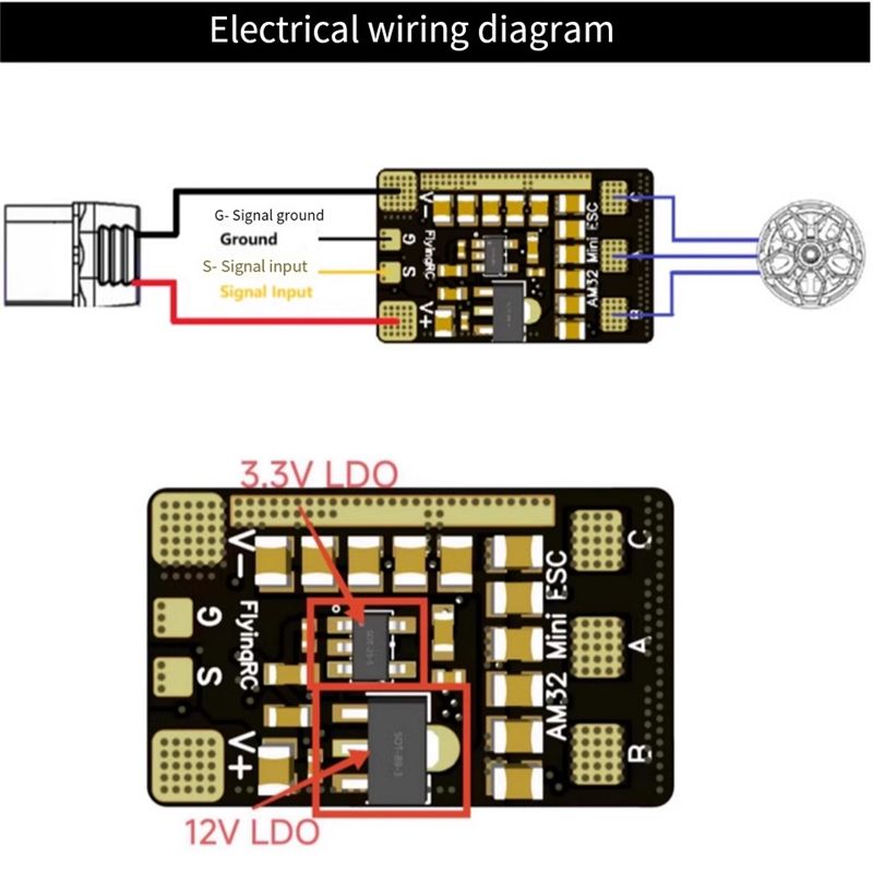 Best-AM32 ESC 40A 32-Bit Elect - огляд і ціна Drone And Car