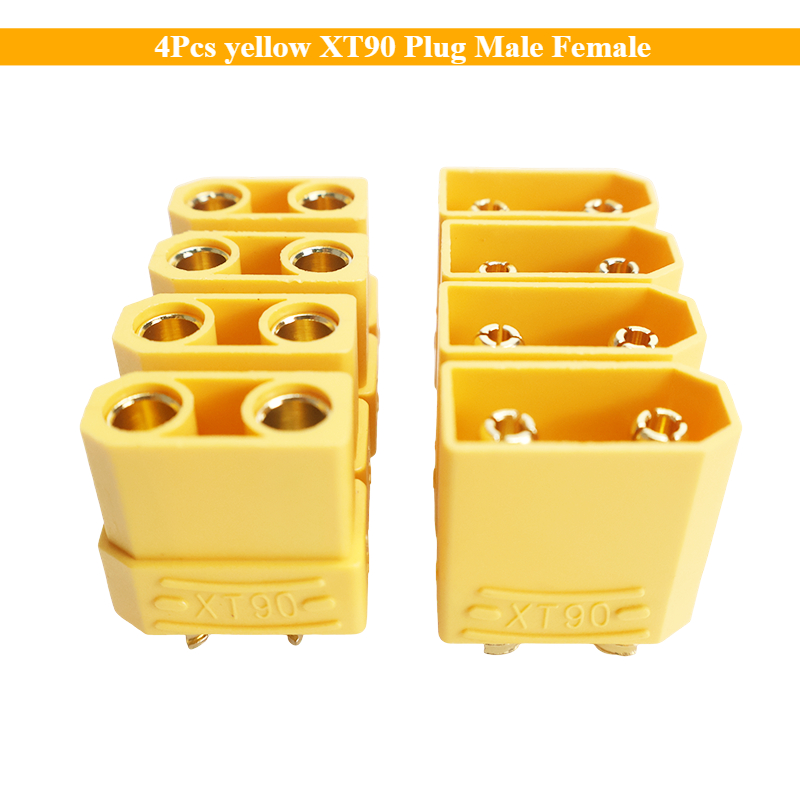 4Pcs Yellow XT90 Plug Male Fem - огляд і ціна Drone Rc Link