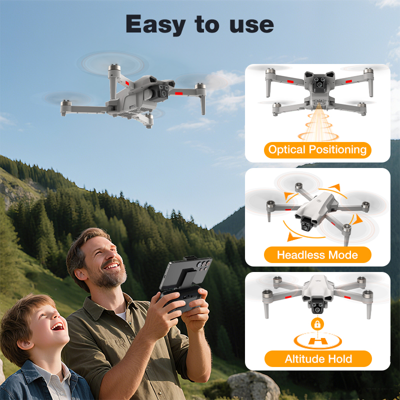 NEW Hot L017 Pro Drone Brushle - огляд і ціна Drone Rc Land